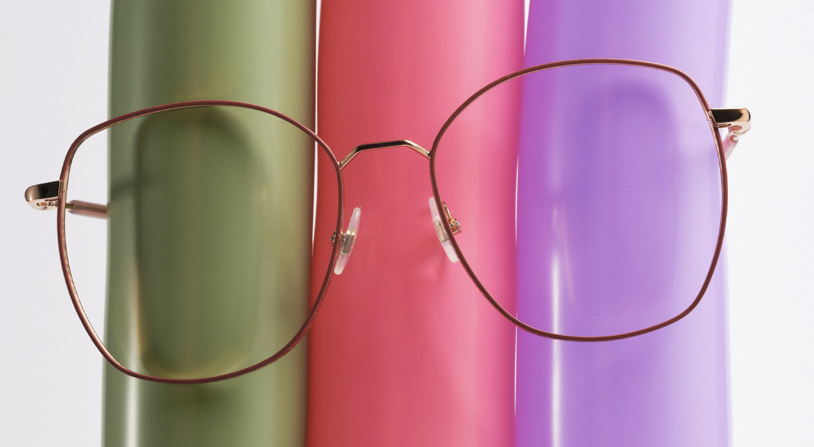 Rot-gold Metall Brille von Andy Wolf aus der Elevated Metal Kollektion
