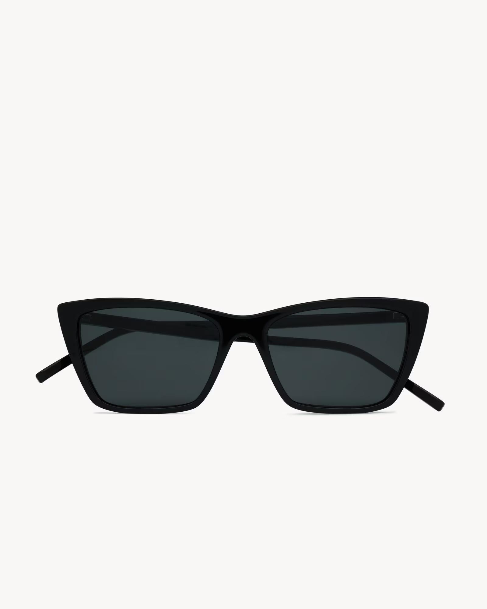 Frontalansicht schwarze Saint Laurent Sonnenbrillen Damen SL 737 Brillen YSL