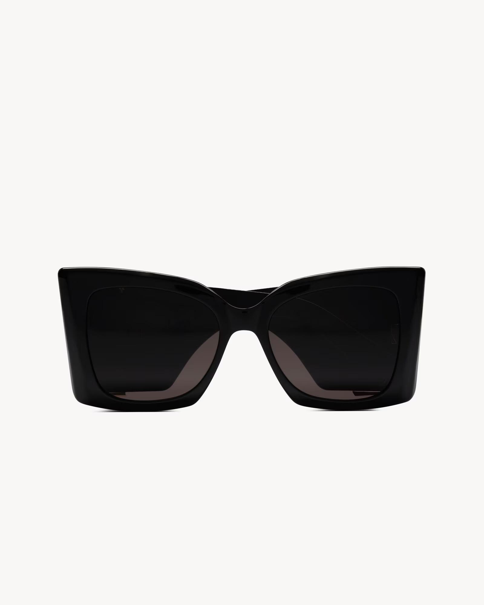 Frontalansicht Schwarze Saint Laurent Sonnenbrillen Damen SL M119 Brillen YSL